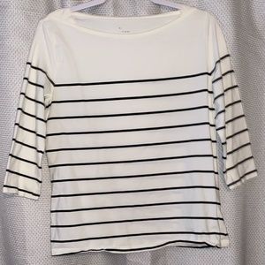 Striped 3/4 sleeve shirt